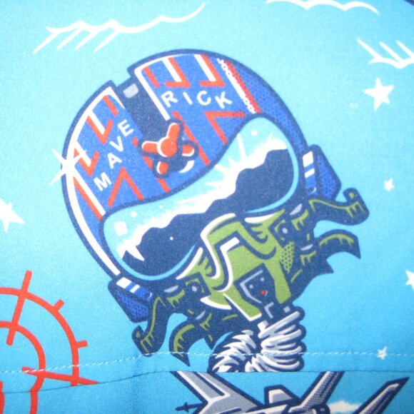 Roosevelts Top Gun Wingman RSVLTS Shirt Men's Blue Maverick Goose Size 4 -5 XL - Picture 8 of 12